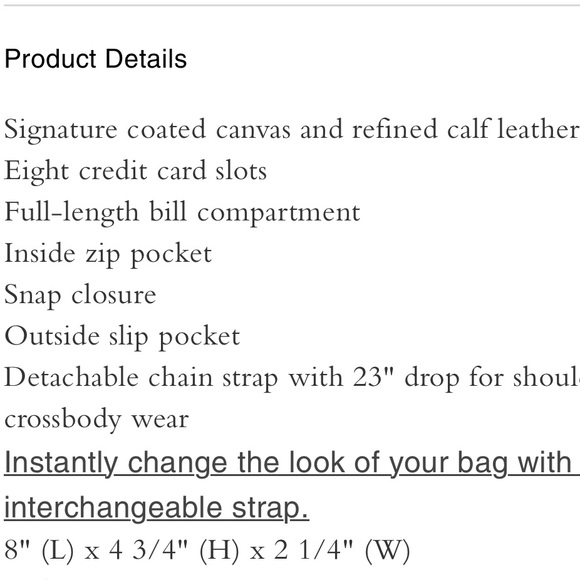 Coach Callie Foldover Chain Clutch with Prairie Floral Print - Picture 5 of 6